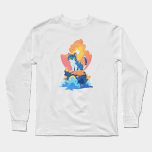 Sunset Cat Long Sleeve T-Shirt